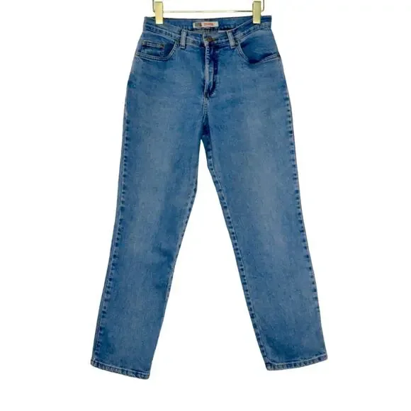 Faded Glory 1990s Vintage Mom Jeans Straight Leg Jeans High Rise Back Yoke 29